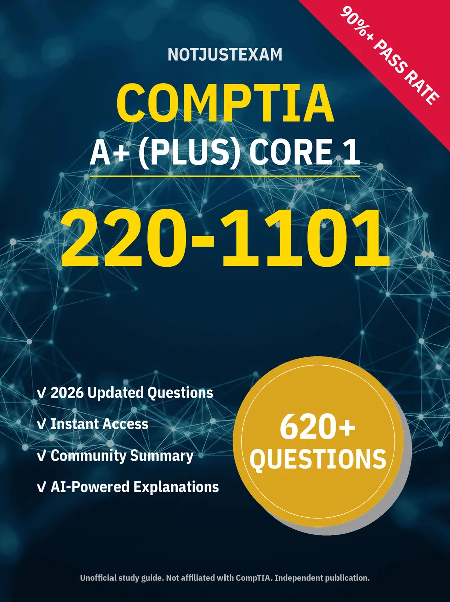 NotJustExam Interactive Question Bank | [CompTIA] 220-1101 - A+ (Plus ...