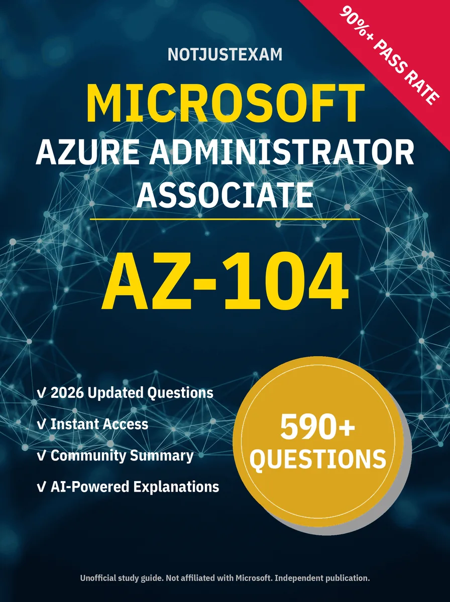 Microsoft AZ-104 Practice Test 2026: 598+ Questions &amp; Answers | NotJustExam